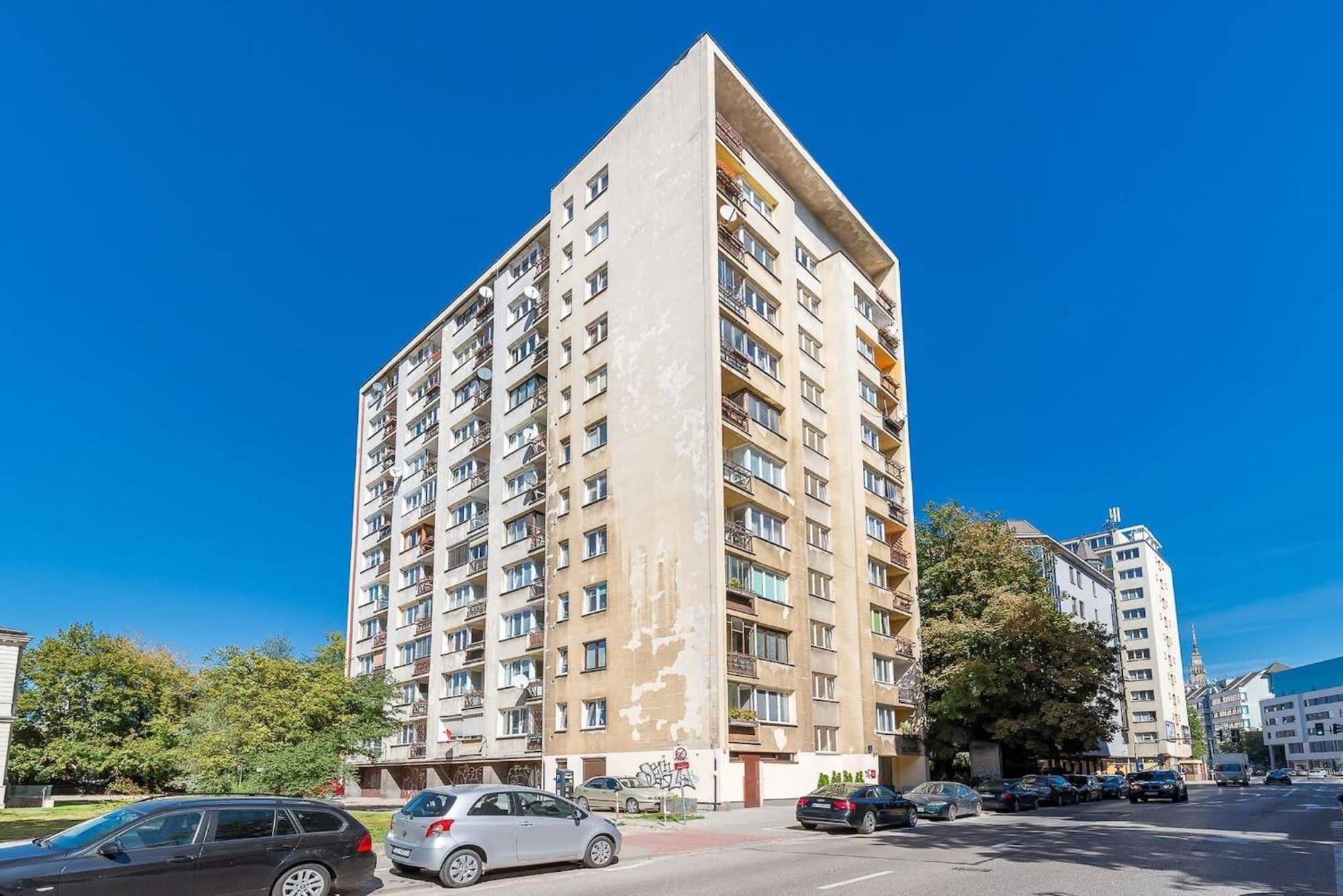 Navy Aesthetic Apartment With Balcony By Noclegi Renters Warschau Exterior foto